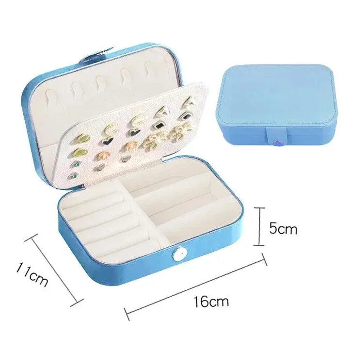 Portable Travel Jewellery Box | Leather Storage Organiser