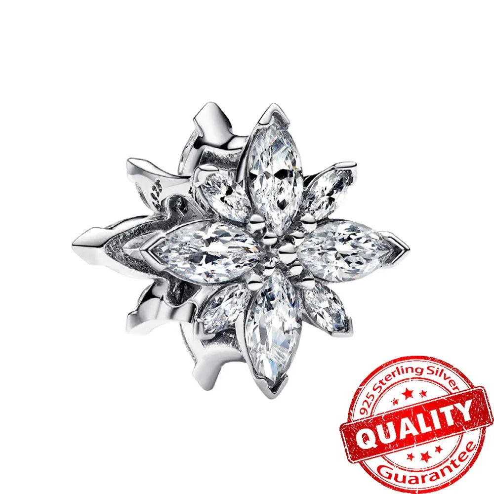 925 Silver Christmas Charm - Polar Bear Santa Snowman | Festive Gift