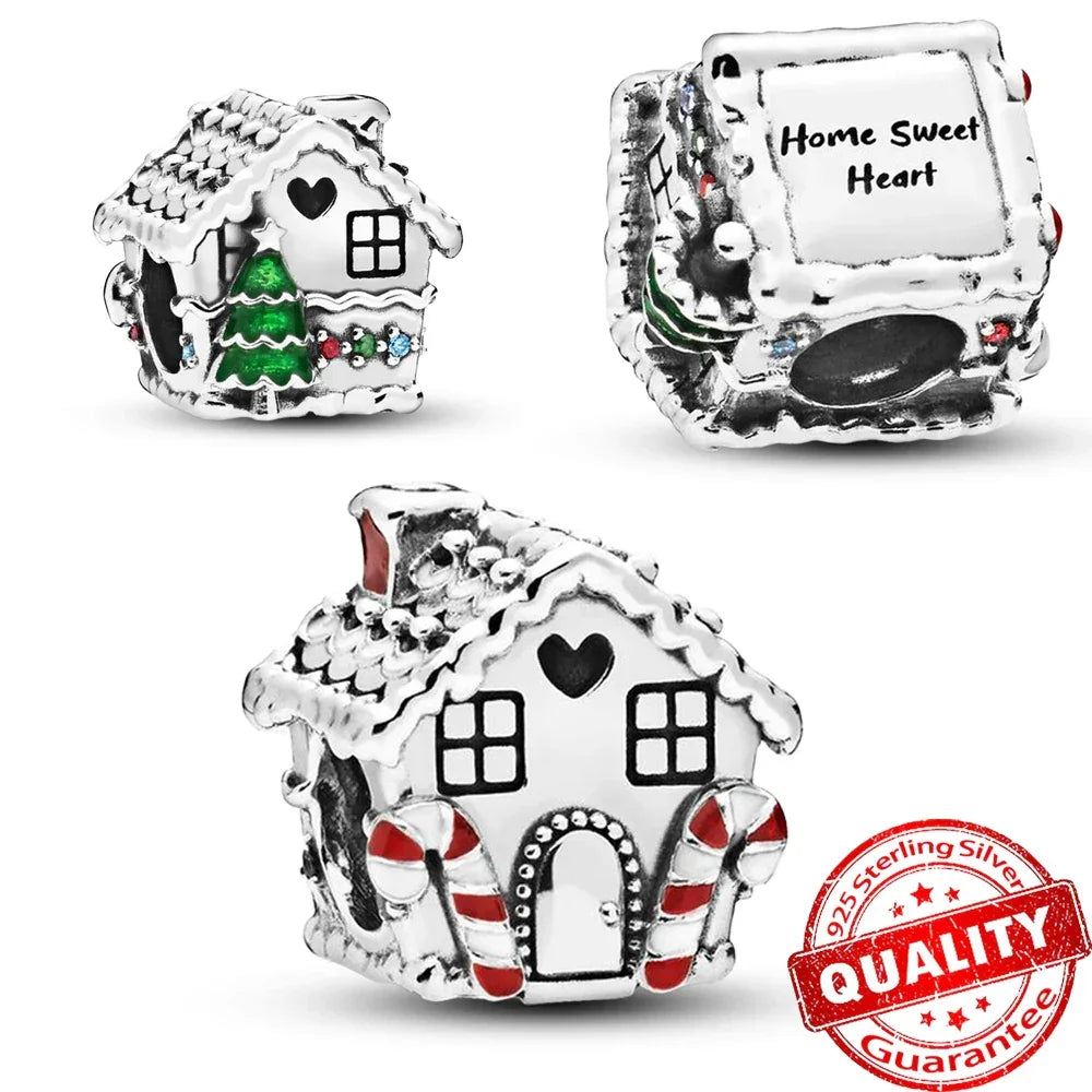 925 Silver Christmas Charm - Polar Bear Santa Snowman | Festive Gift