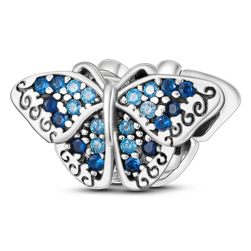 Blue Series | Sterling Silver Charms | Fits Pandora Style Bracelet