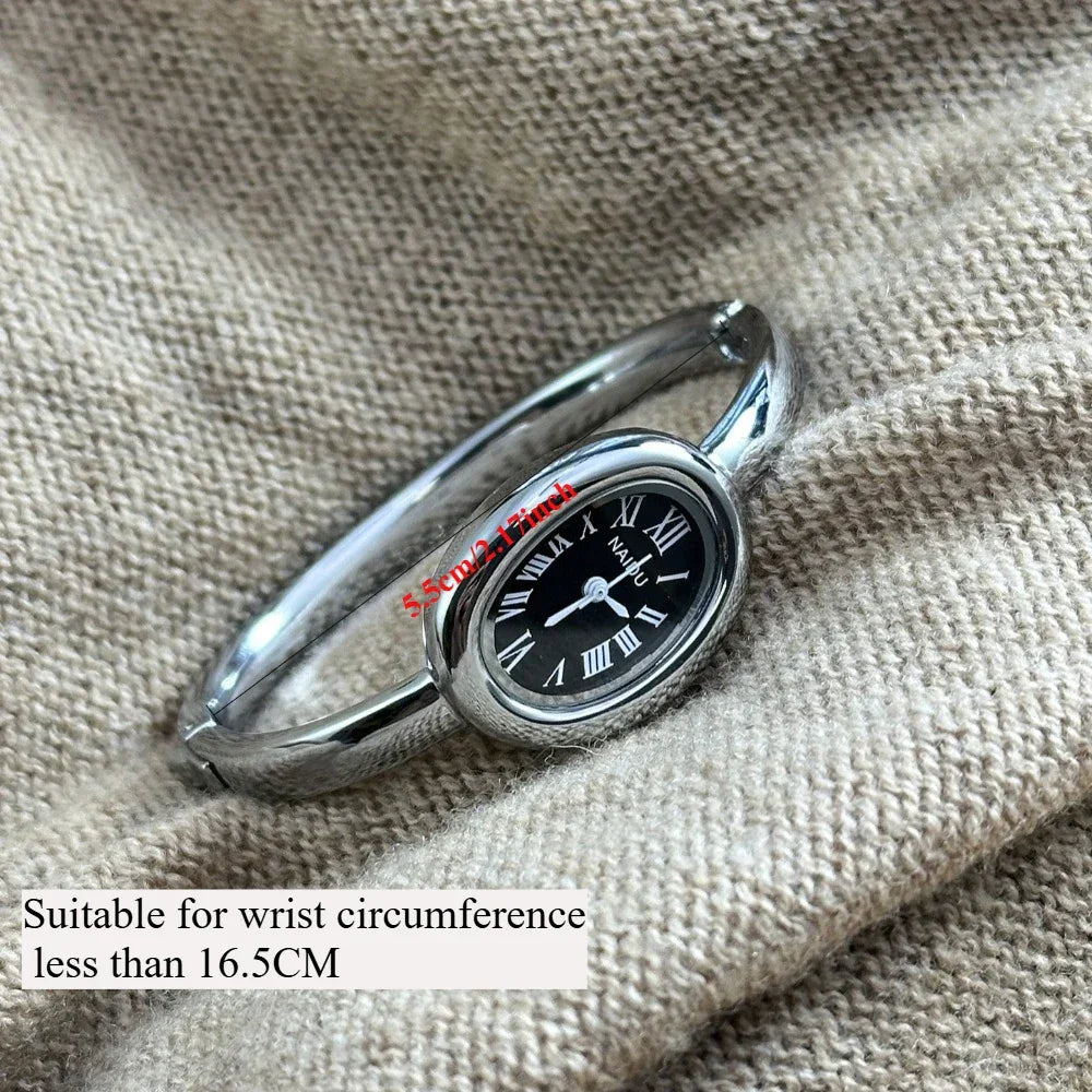 Gold | Silver Stainless Steel Bracelet Watch | Small Dial Ladies Gift