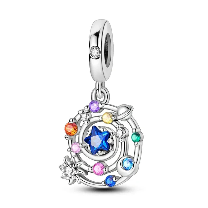Blue Series | Sterling Silver Charms | Fits Pandora Style Bracelet