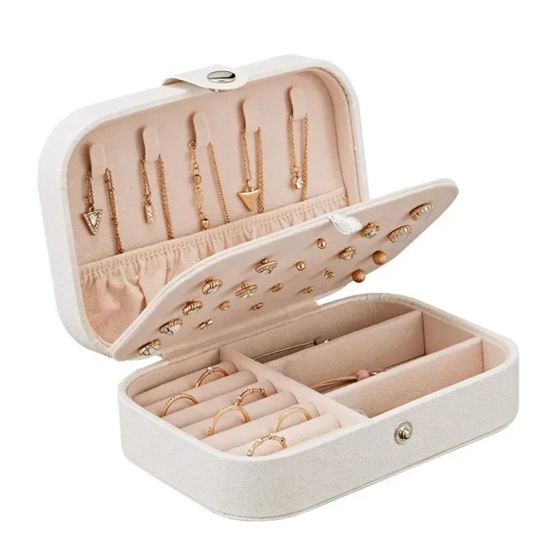 Portable Travel Jewellery Box | Leather Storage Organiser