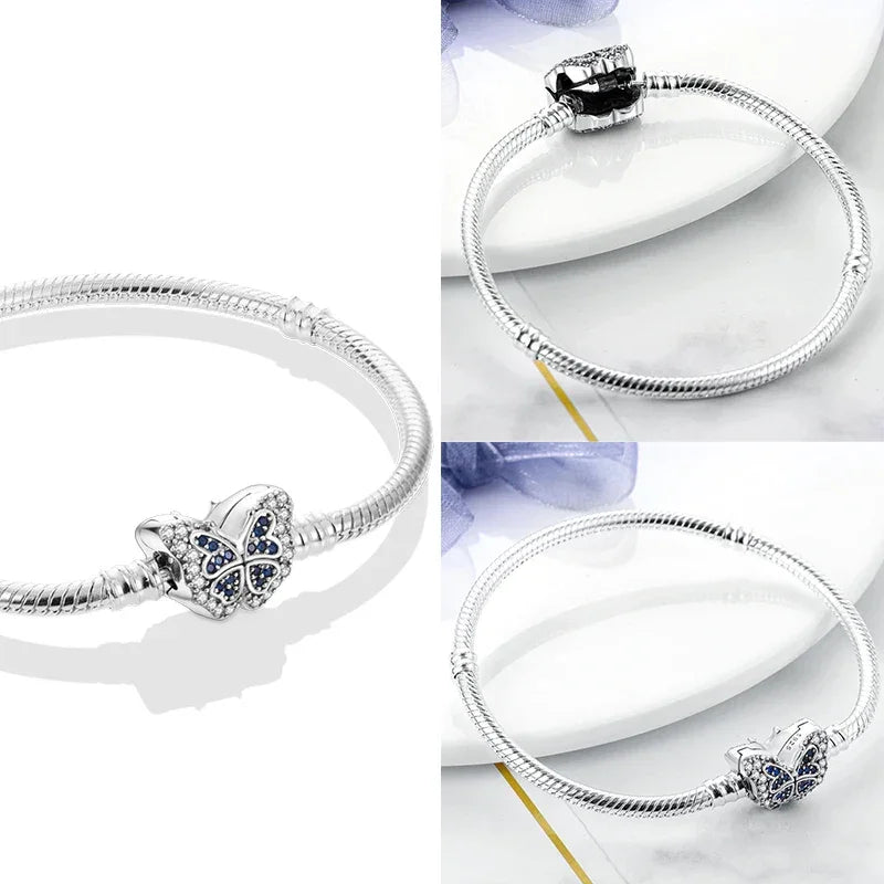 Sterling Silver Charm Bracelet | Charms & Beads | Fits Pandora Style Bracelets