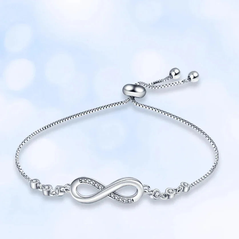 925 Silver Lucky Zircon Bracelet | Romantic Luxury Gift for Her