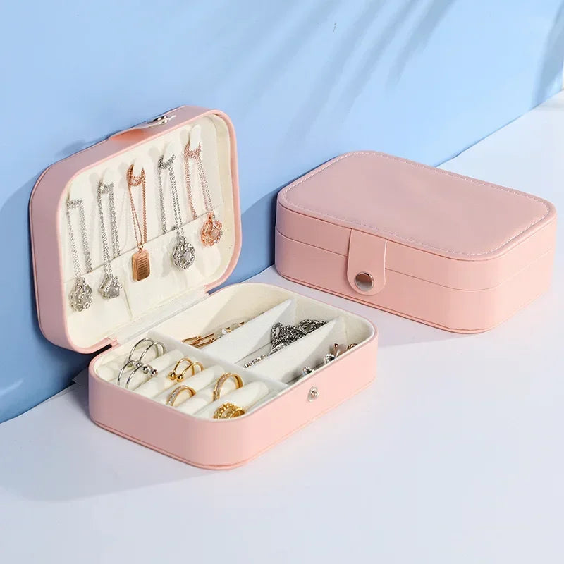 Portable Travel Jewellery Box | Leather Storage Organiser