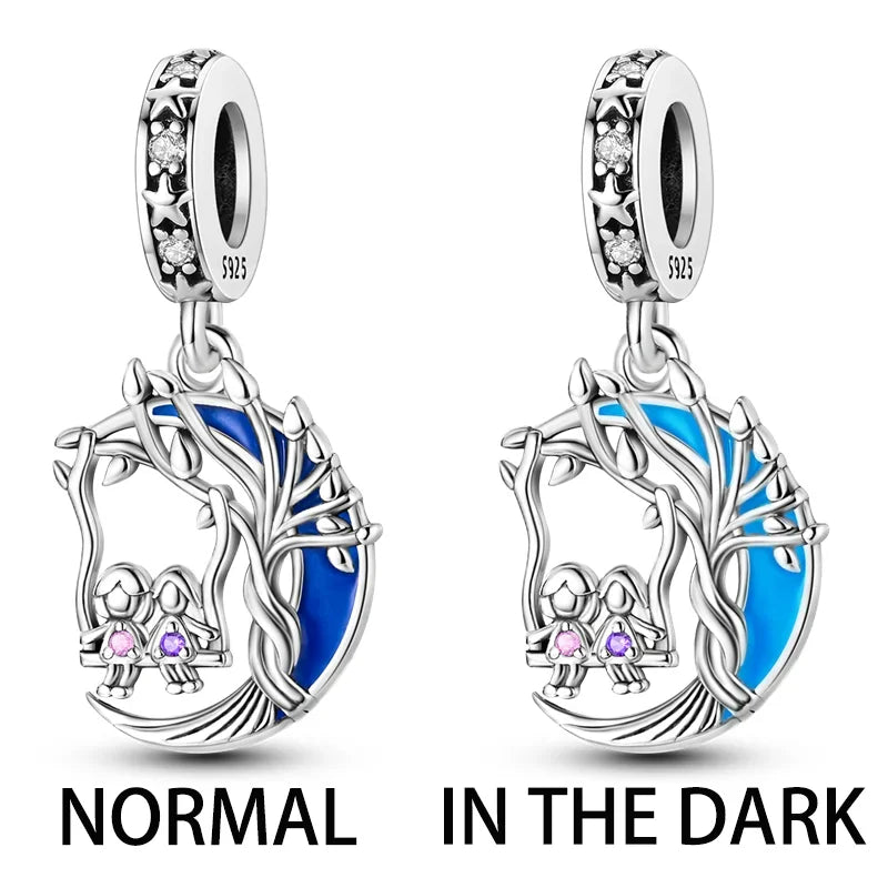 Blue Series | Sterling Silver Charms | Fits Pandora Style Bracelet