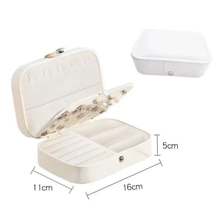 Portable Travel Jewellery Box | Leather Storage Organiser