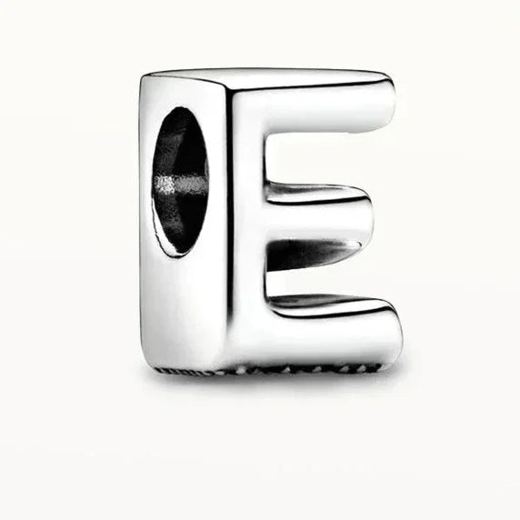 Silver 925 Alphabet Charm A-Z | Fits Pandora Style Bracelet