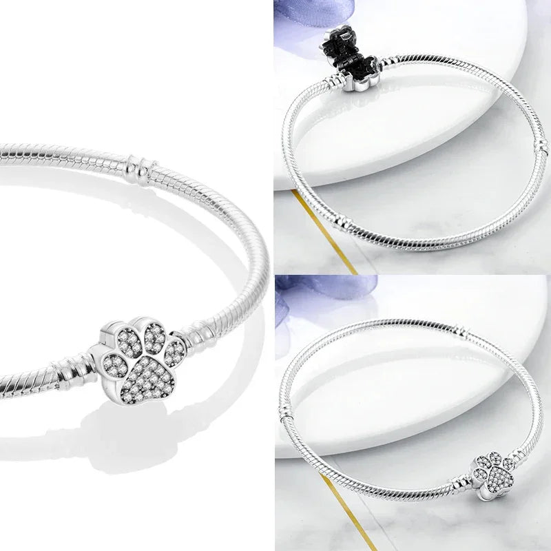 Sterling Silver Charm Bracelet | Charms & Beads | Fits Pandora Style Bracelets