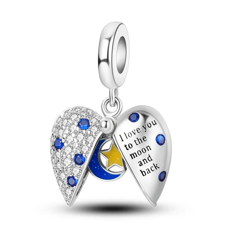 Blue Series | Sterling Silver Charms | Fits Pandora Style Bracelet