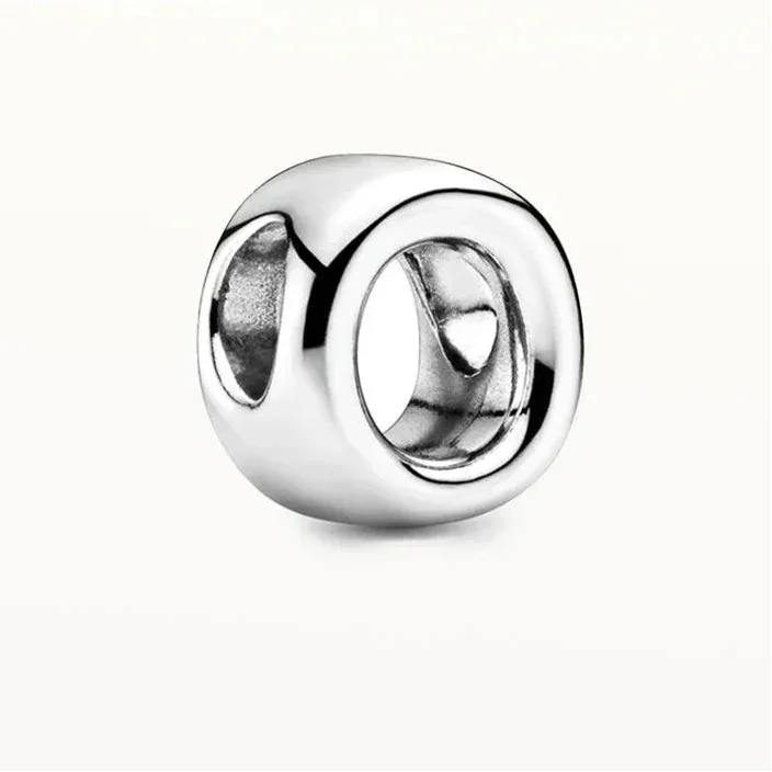 Silver 925 Alphabet Charm A-Z | Fits Pandora Style Bracelet
