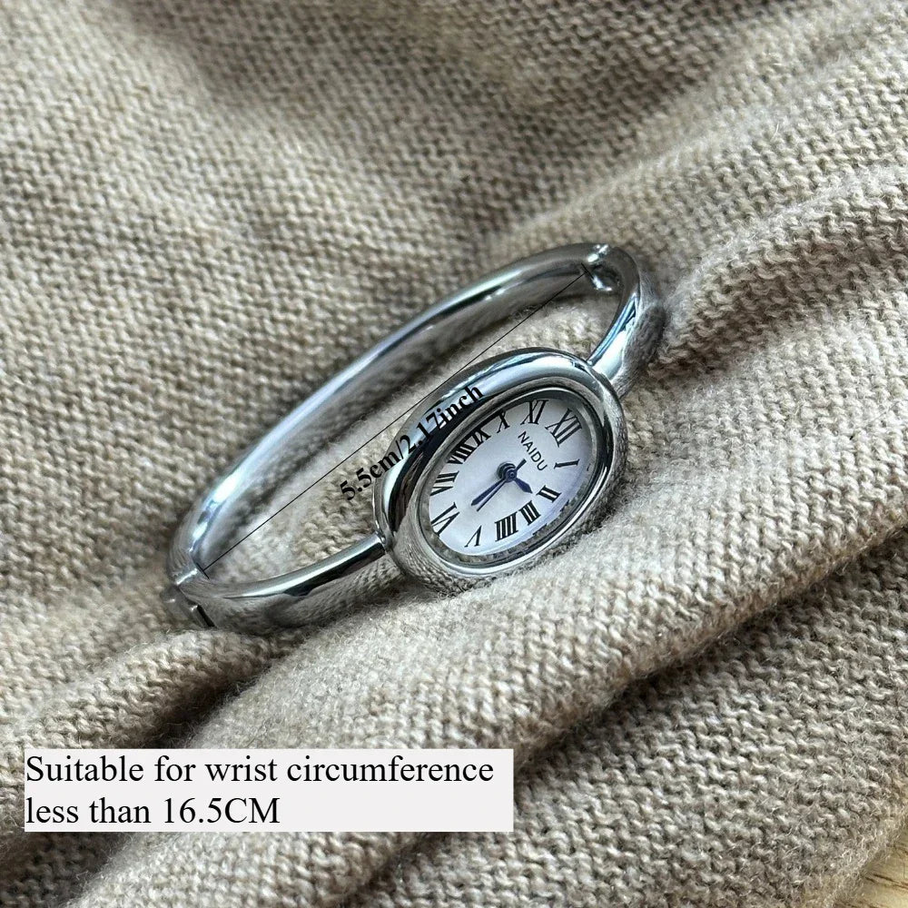 Gold | Silver Stainless Steel Bracelet Watch | Small Dial Ladies Gift