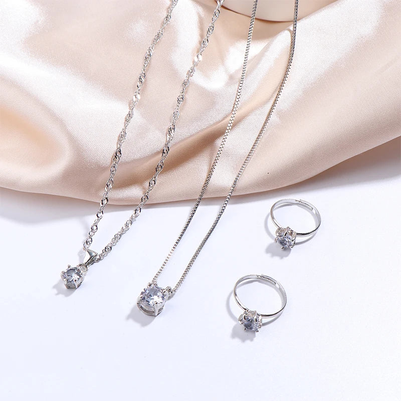 Elegant Rhinestone Jewellery Set