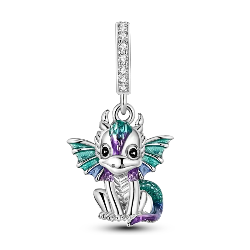 Sterling Silver Luminous Firefly Charm Bead | Fits Pandora Style Bracelets