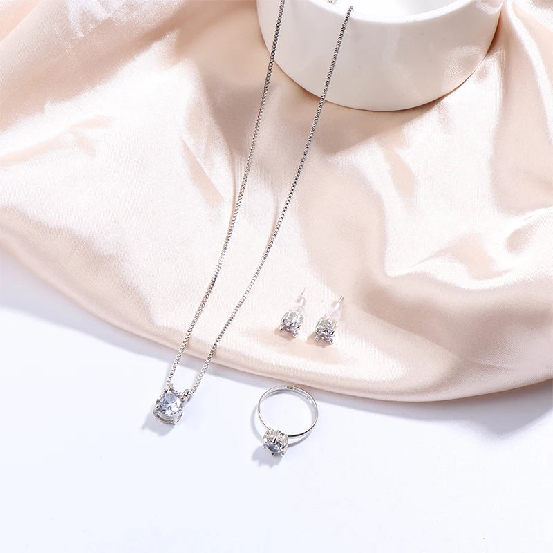 Elegant Rhinestone Jewellery Set