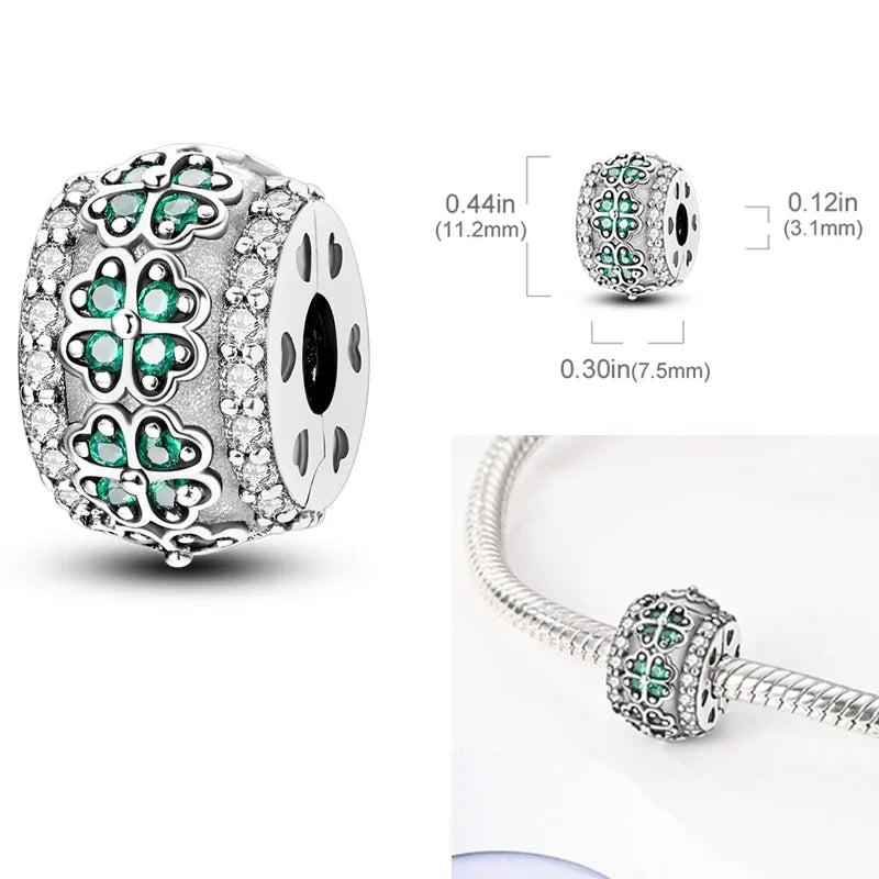 Sterling Silver Luminous Firefly Charm Bead | Fits Pandora Style Bracelets
