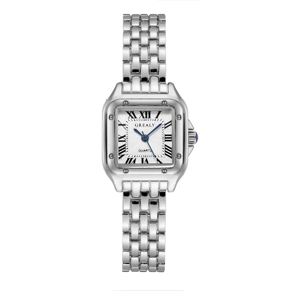 Gold | Silver Tone Vintage Bracelet Watch | Elegant Roman Dial Women’s Luxury Timepiece