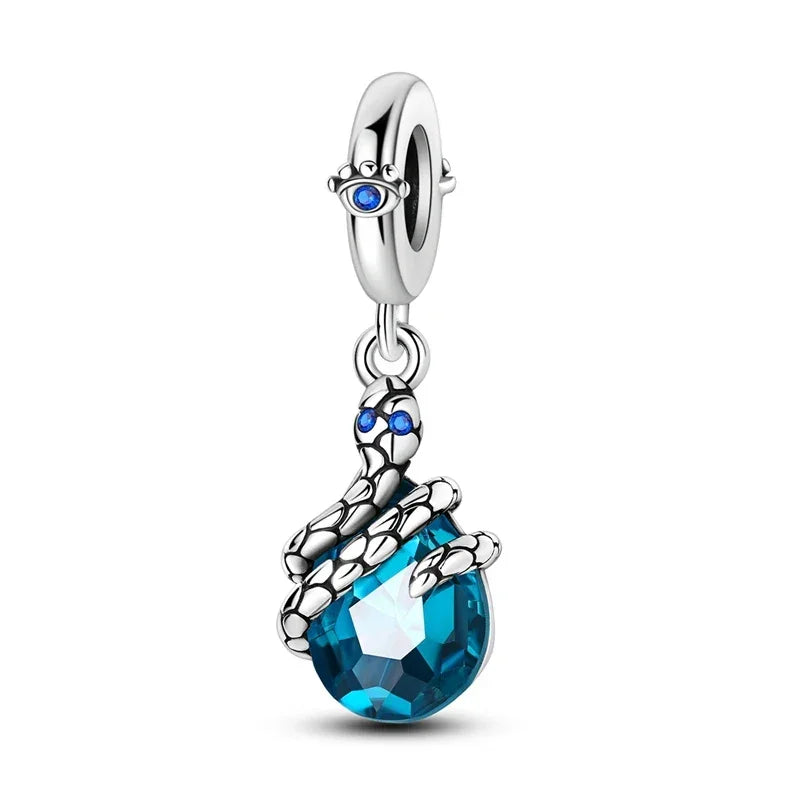 Blue Series | Sterling Silver Charms | Fits Pandora Style Bracelet