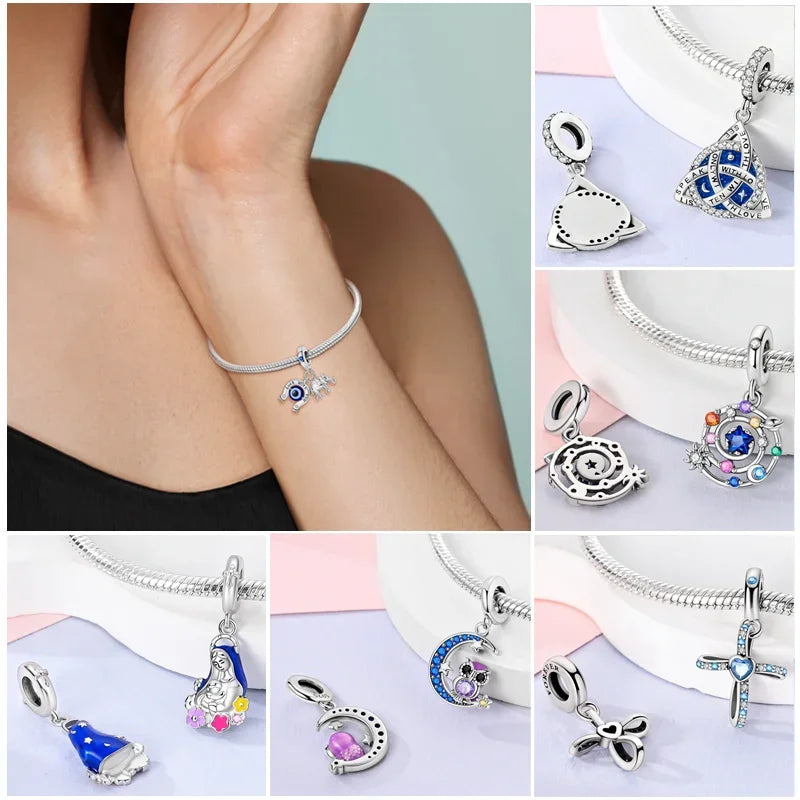 Blue Series | Sterling Silver Charms | Fits Pandora Style Bracelet