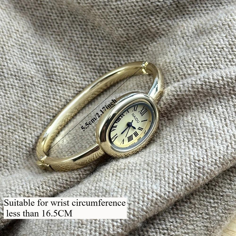 Gold | Silver Stainless Steel Bracelet Watch | Small Dial Ladies Gift