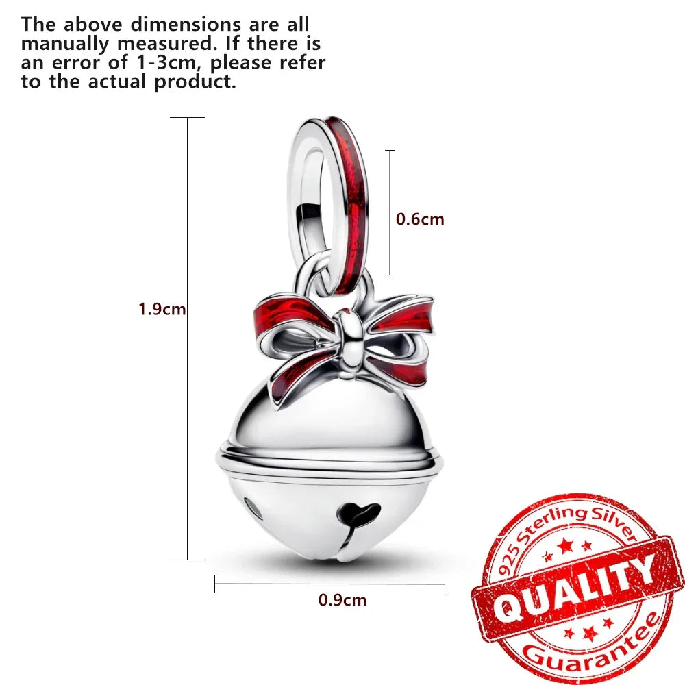 925 Silver Christmas Charm - Polar Bear Santa Snowman | Festive Gift