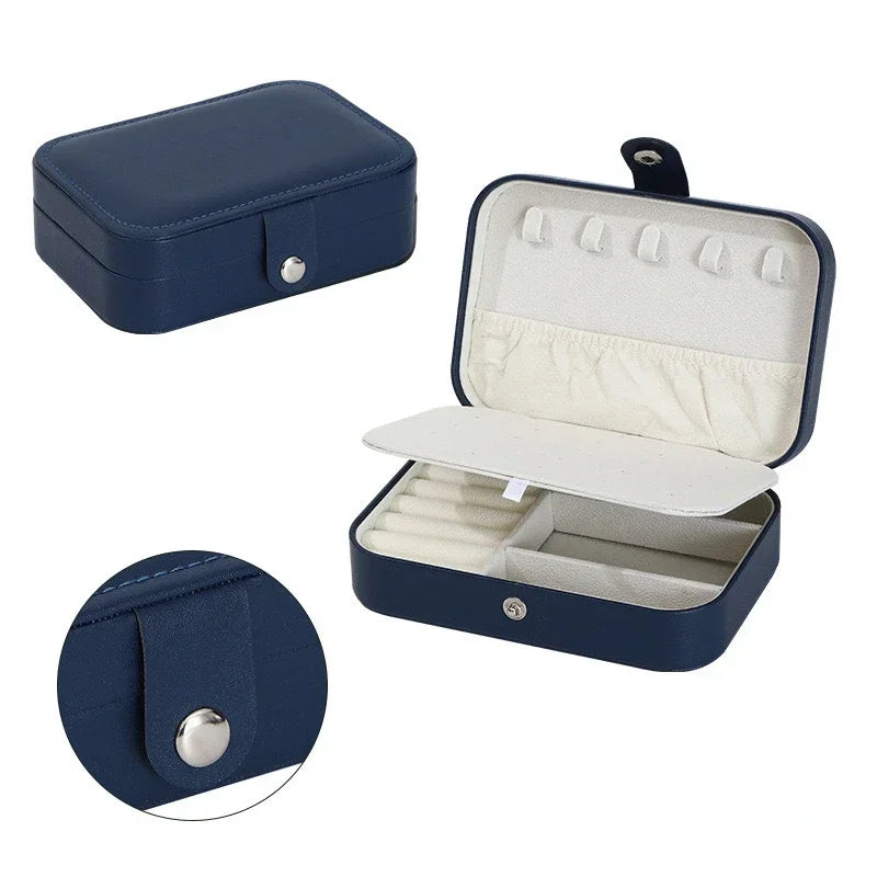 Portable Travel Jewellery Box | Leather Storage Organiser