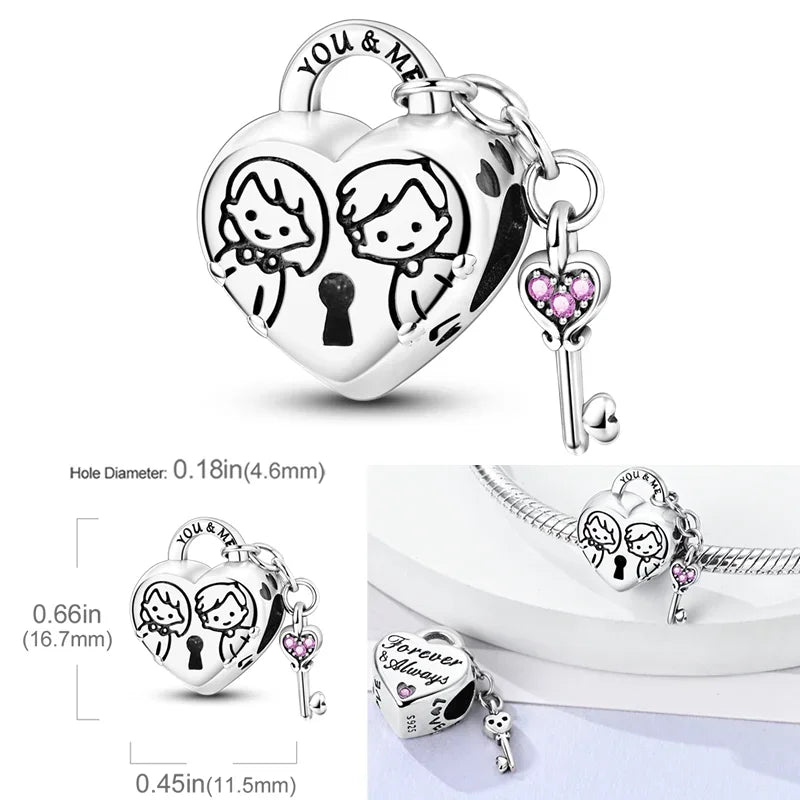 Sterling Silver Luminous Firefly Charm Bead | Fits Pandora Style Bracelets