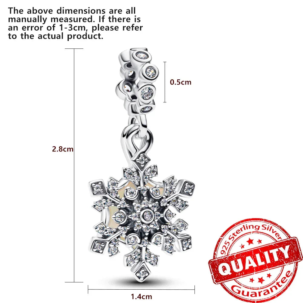 925 Silver Christmas Charm - Polar Bear Santa Snowman | Festive Gift