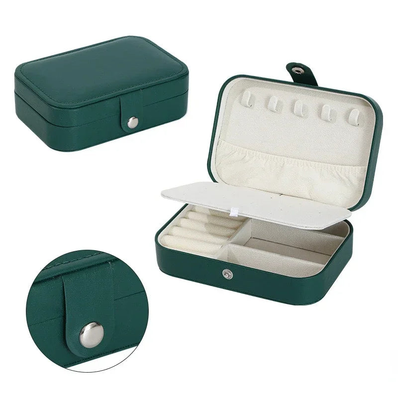 Portable Travel Jewellery Box | Leather Storage Organiser