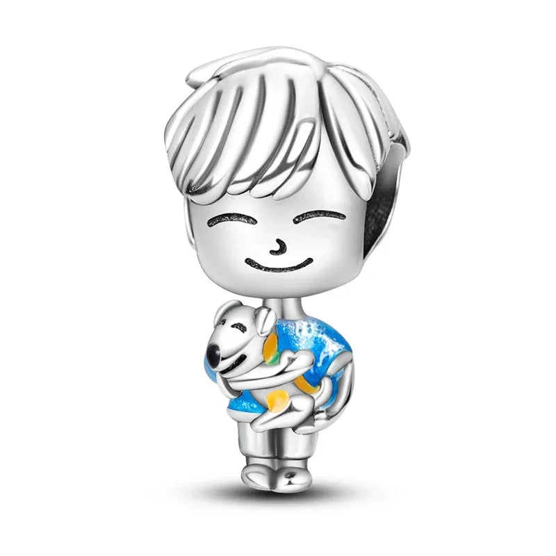 Blue Series | Sterling Silver Charms | Fits Pandora Style Bracelet