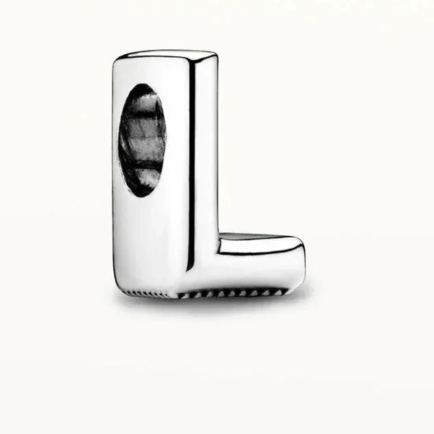 Silver 925 Alphabet Charm A-Z | Fits Pandora Style Bracelet