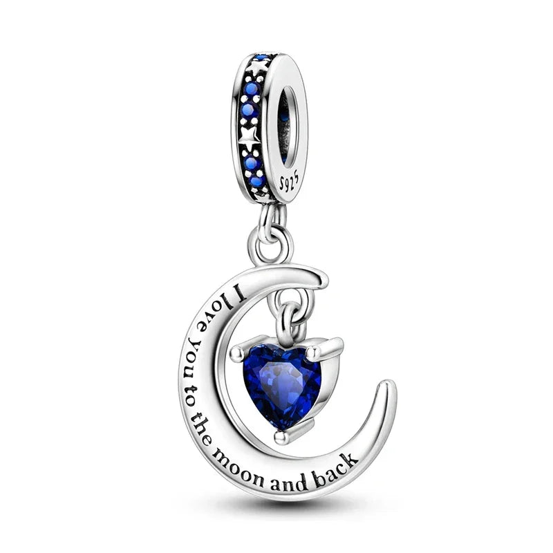 Blue Series | Sterling Silver Charms | Fits Pandora Style Bracelet
