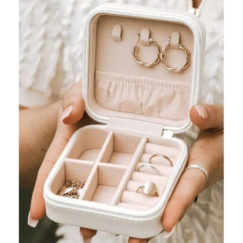Personalised Initial Letter Travel Jewellery Box | Luxury Gift