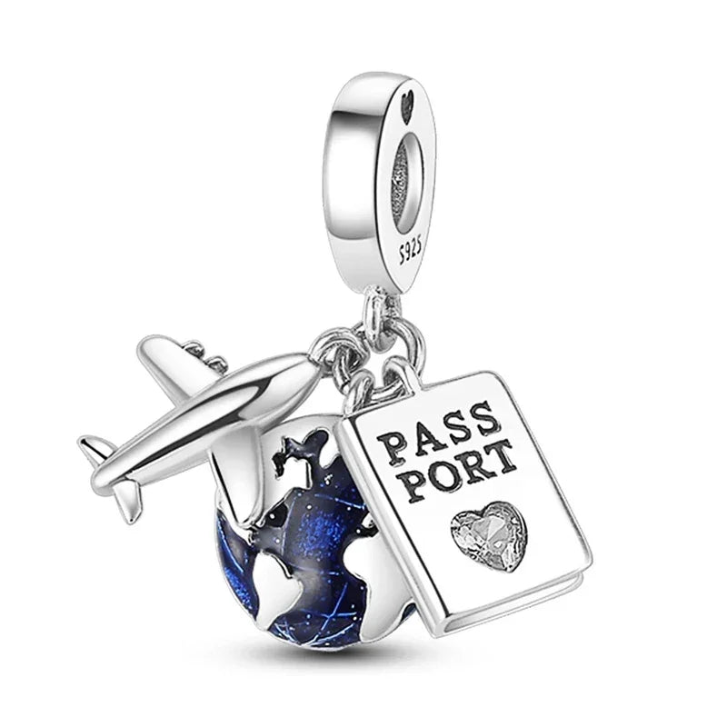 Blue Series | Sterling Silver Charms | Fits Pandora Style Bracelet