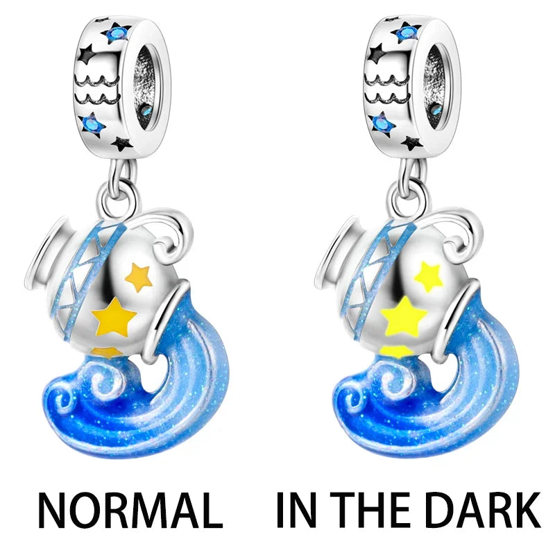 Blue Series | Sterling Silver Charms | Fits Pandora Style Bracelet