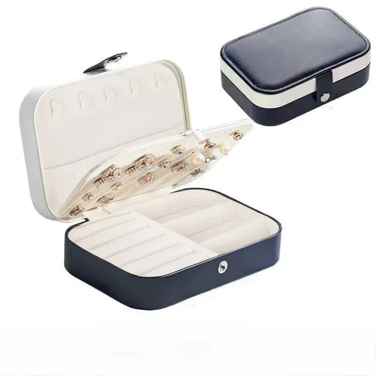 Portable Travel Jewellery Box | Leather Storage Organiser