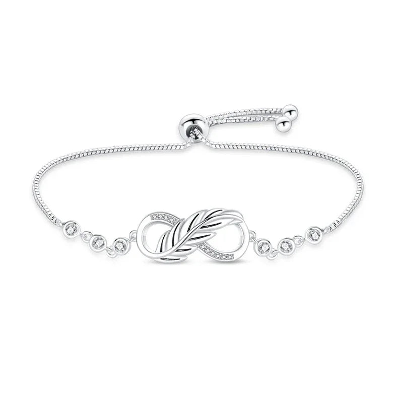925 Silver Lucky Zircon Bracelet | Romantic Luxury Gift for Her