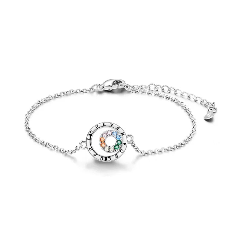 925 Silver Lucky Zircon Bracelet | Romantic Luxury Gift for Her