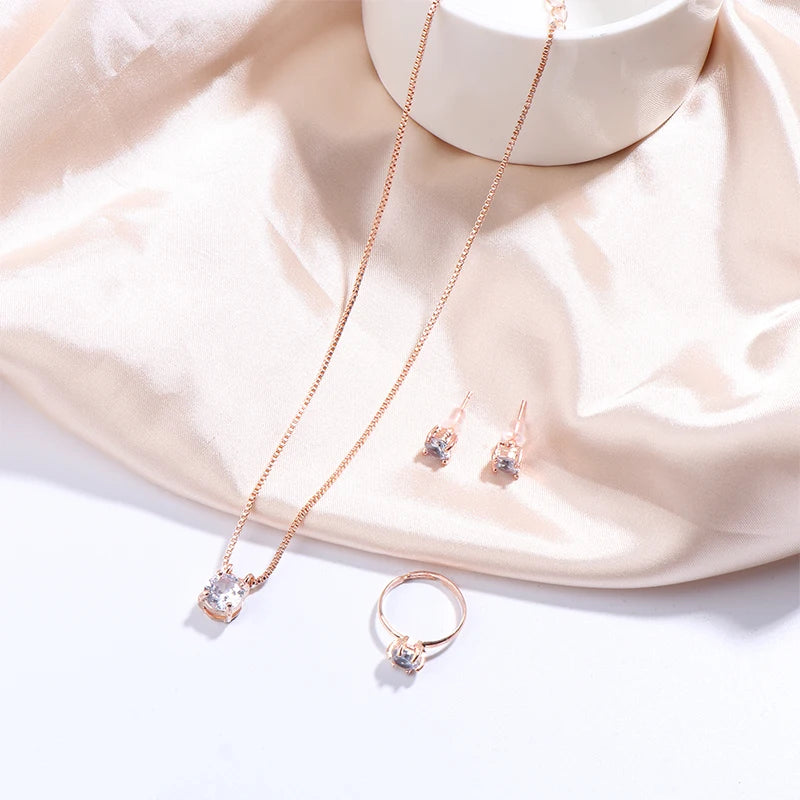 Elegant Rhinestone Jewellery Set