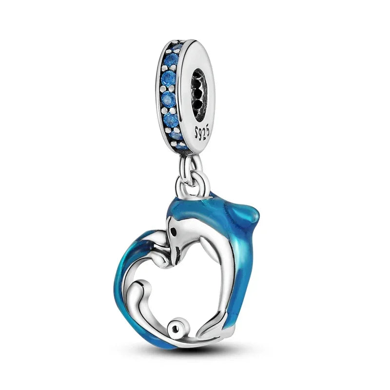 Blue Series | Sterling Silver Charms | Fits Pandora Style Bracelet