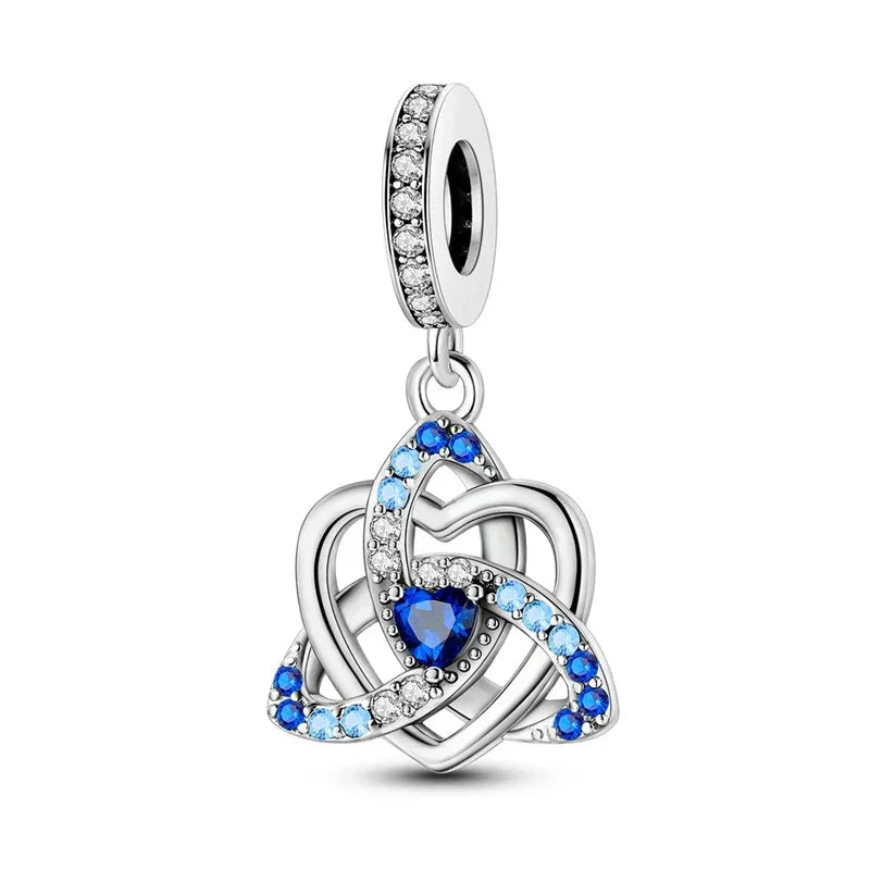 Blue Series | Sterling Silver Charms | Fits Pandora Style Bracelet