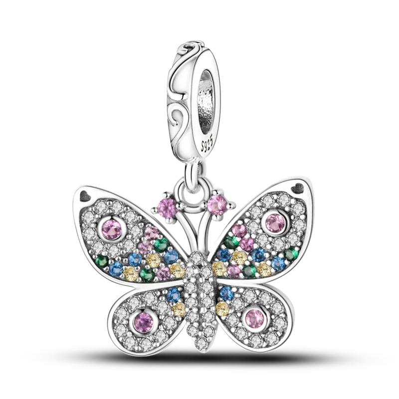 Sterling Silver Luminous Firefly Charm Bead | Fits Pandora Style Bracelets