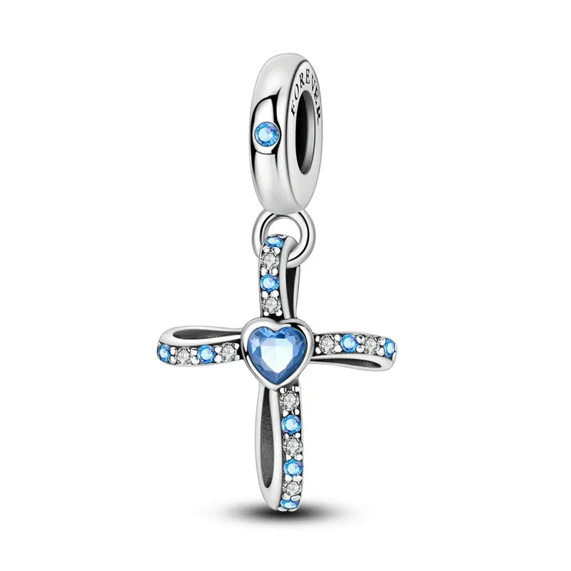 Blue Series | Sterling Silver Charms | Fits Pandora Style Bracelet