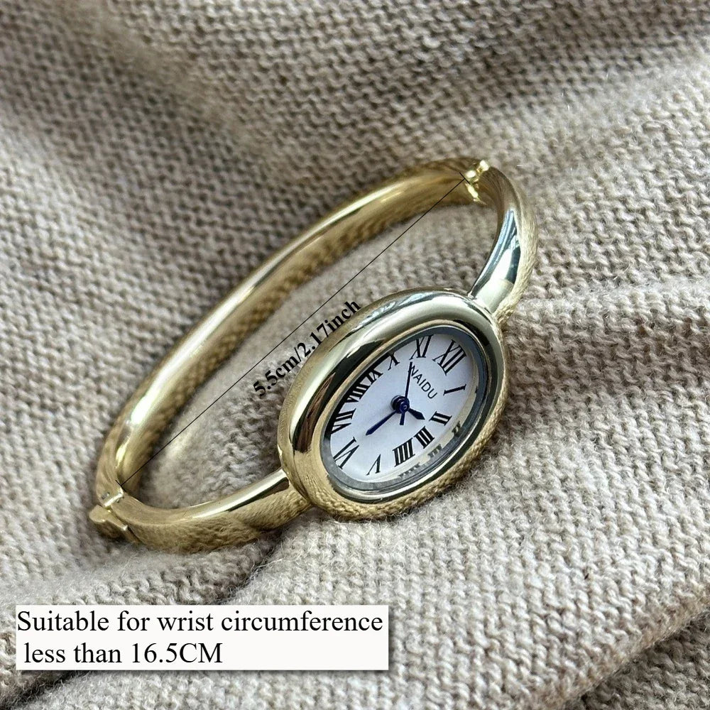 Gold | Silver Stainless Steel Bracelet Watch | Small Dial Ladies Gift