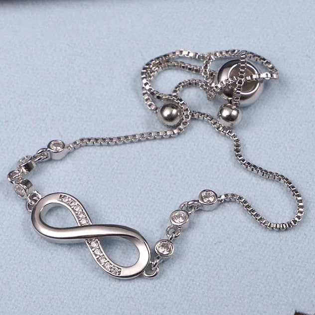 925 Silver Lucky Zircon Bracelet | Romantic Luxury Gift for Her