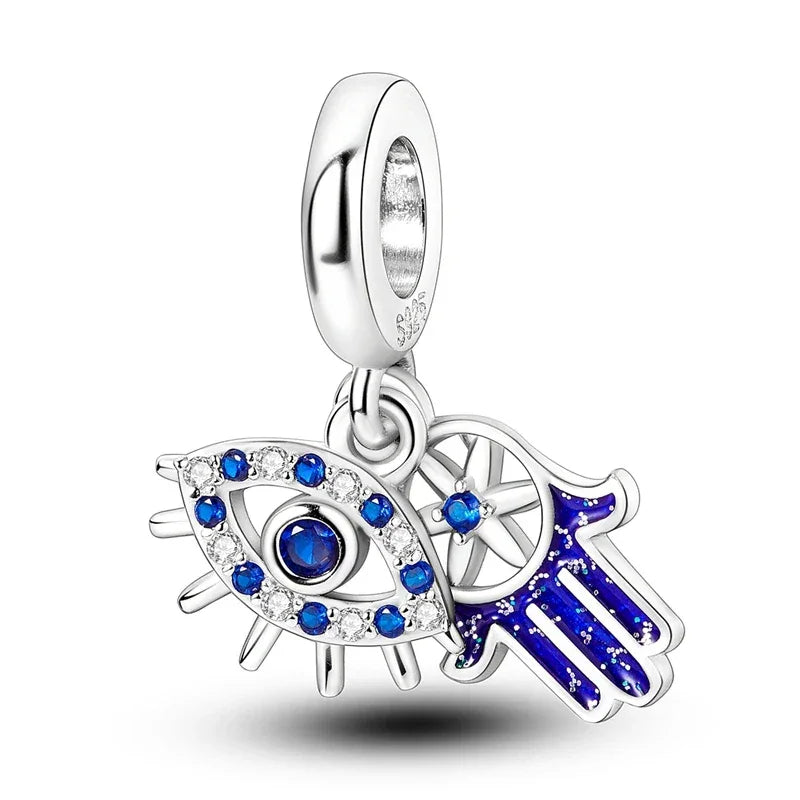 Blue Series | Sterling Silver Charms | Fits Pandora Style Bracelet